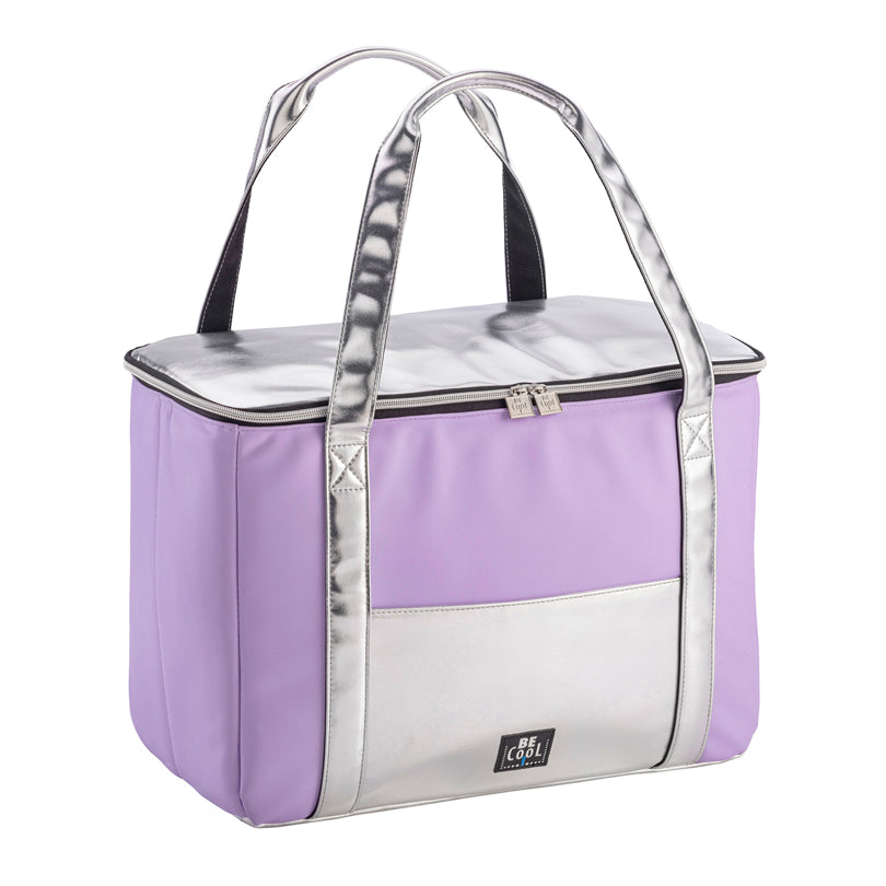 Borsa termica Lavender-Silver "City", large l 28/cm 44x22x29