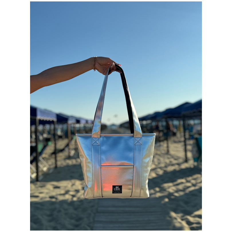 Borsa termica Silver "City - Shopper", small l 6,5/cm 27x9x28