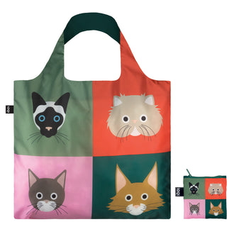 Borsa spesa "Stephen Cheetham - Cats Recycled" cm 50x42/69