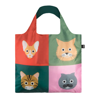 Borsa spesa "Stephen Cheetham - Cats Recycled" cm 50x42/69