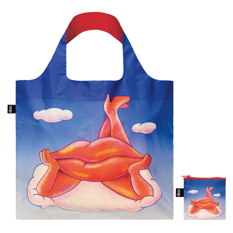 Borsa spesa "Yuval Haker - Lippy Lips Recycled" cm 50x42/69