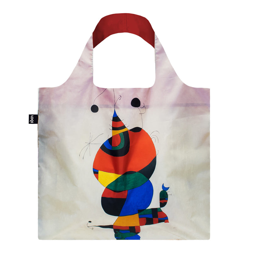 Borsa spesa "Joan Miró - Woman, Bird and Star Recycled" cm 50x42/69