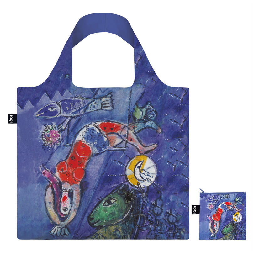 Borsa spesa "Marc Chagall - The Blue Circus Recycled" cm 50x42/69
