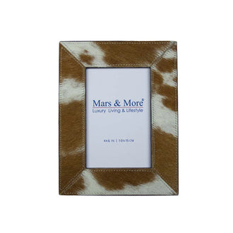 Cornice per foto rettangolare "Pelle di mucca" cm 22x17/15x10