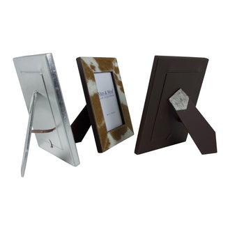 Cornice per foto rettangolare "Pelle di mucca" cm 22x17/15x10