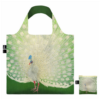 Borsa spesa "Ohara Koson - Peacock Recycled" cm 50x42/69