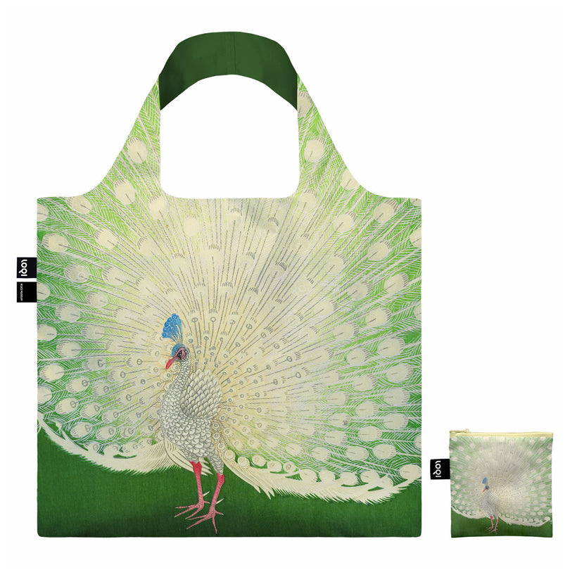 Borsa spesa "Ohara Koson - Peacock Recycled" cm 50x42/69