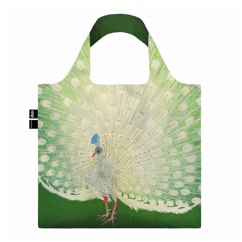 Borsa spesa "Ohara Koson - Peacock Recycled" cm 50x42/69