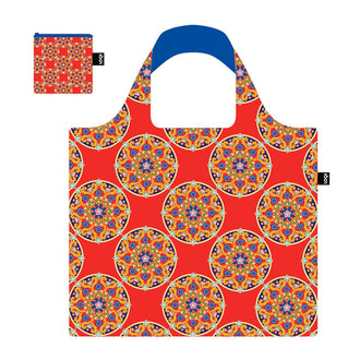 Borsa spesa "Circle Motives red Recycled" cm 50x42/69
