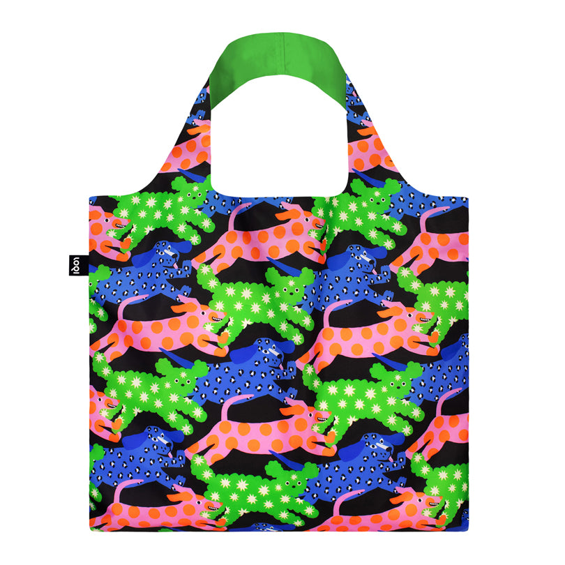 Borsa spesa "Glitter Power - Dogs Recycled" cm 50x42/69