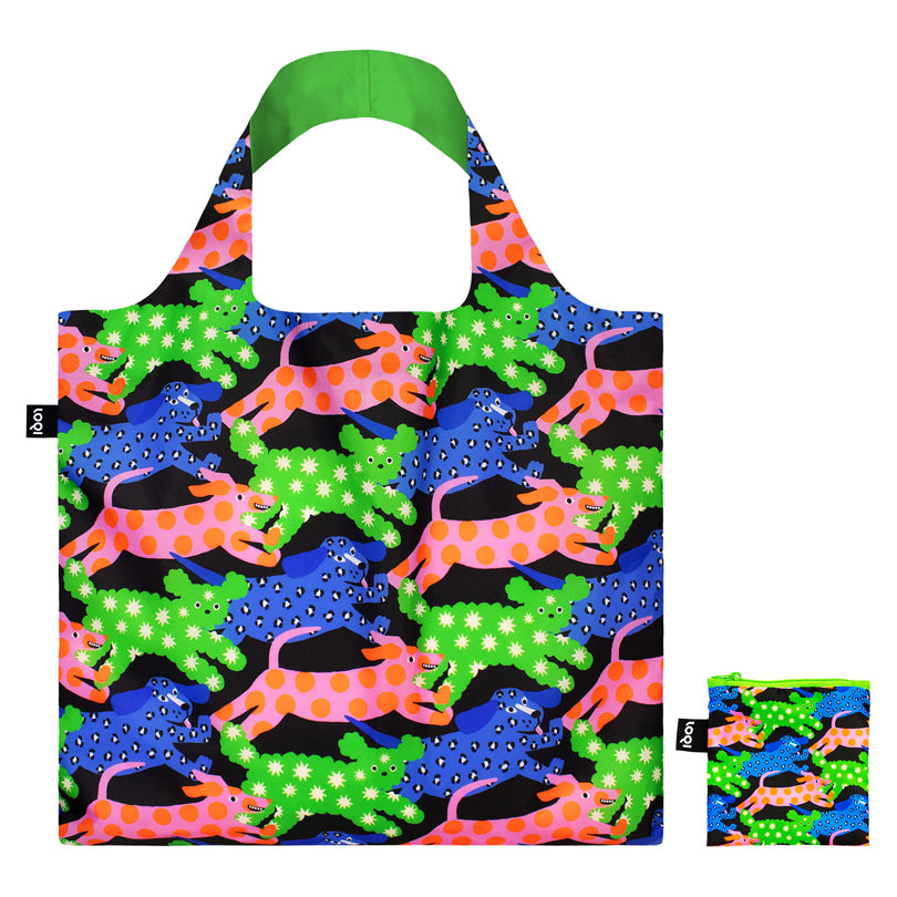 Borsa spesa "Glitter Power - Dogs Recycled" cm 50x42/69