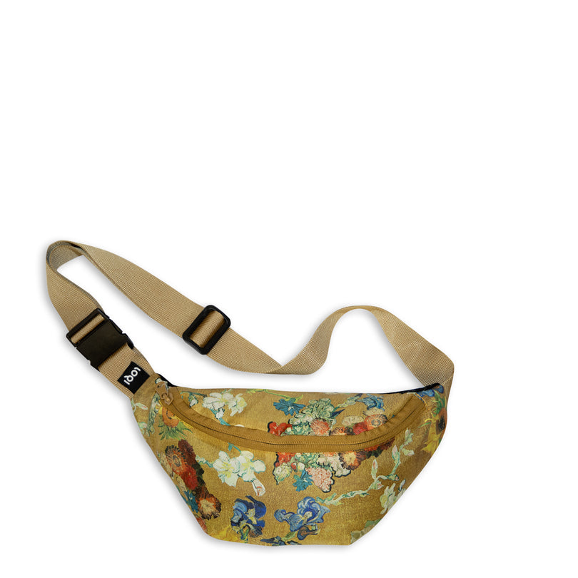 Marsupio/Bum Bag "50th Anniversary Vincent Van Gogh - Bouquet/Flower Pattern gold Recycled" cm 30x14