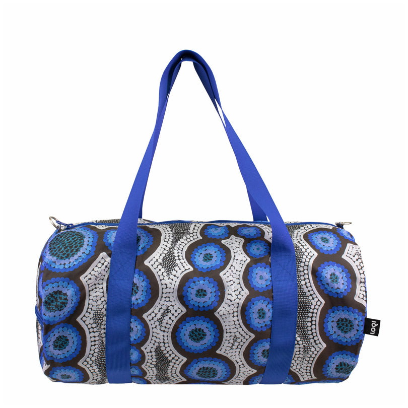 Borsa da viaggio/Weekender "Kirsten Nangala Egan - Water Dreaming Blue Recycled" cm 50x25x25