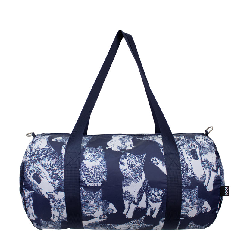 Borsa da viaggio/Weekender "Red Poppy Bee - Cats Recycled" cm 50x25x25