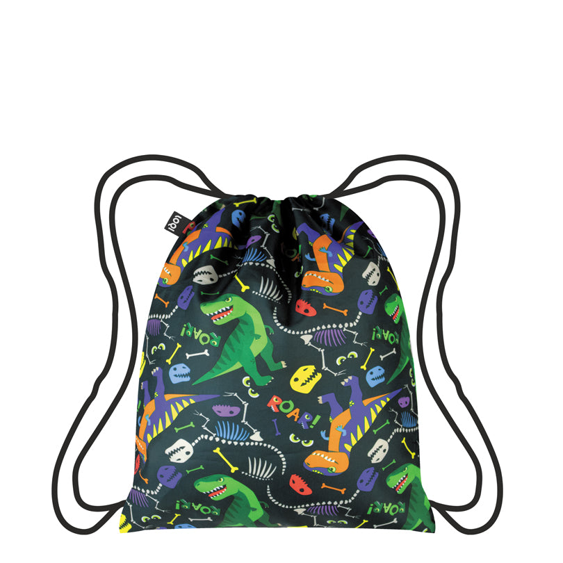 Zainetto a sacca mini "Kids - Dinosaur Roar Recycled" cm 28x34