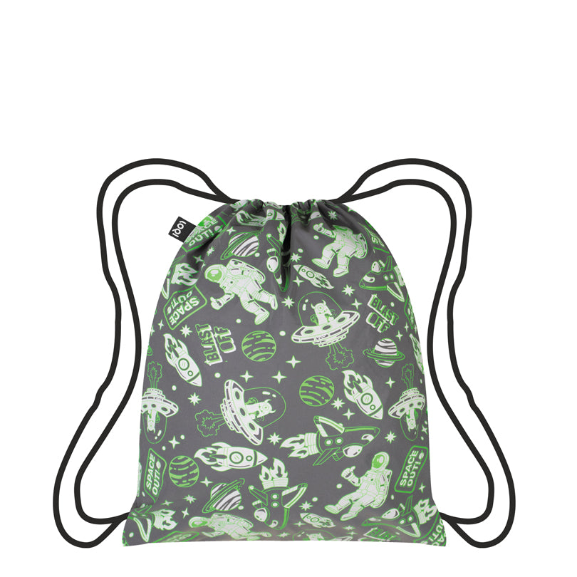 Zainetto a sacca mini "Kids - Space Out Reflective Recycled" cm 28x34