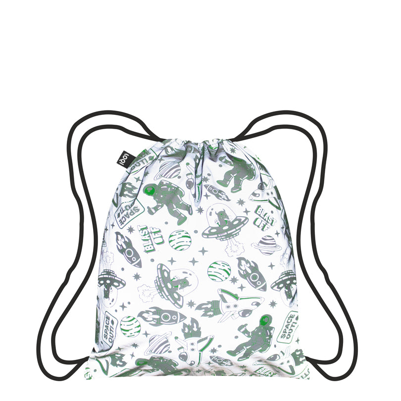 Zainetto a sacca mini "Kids - Space Out Reflective Recycled" cm 28x34