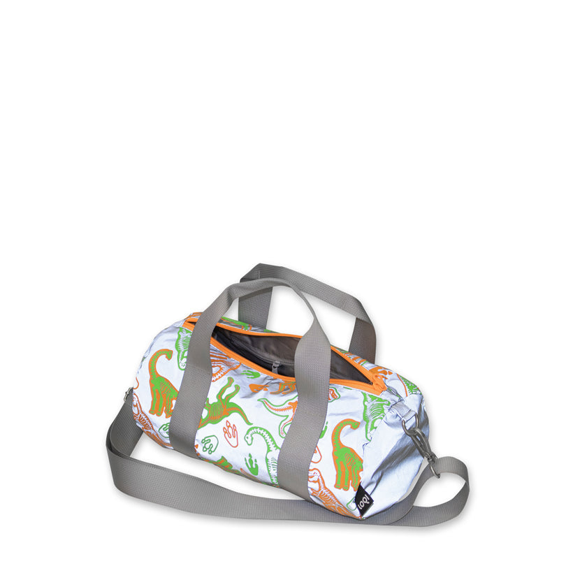 Borsa da viaggio/Weekender mini "Kids - Dinosaur Skeleton Reflective Recycled" cm 30x15
