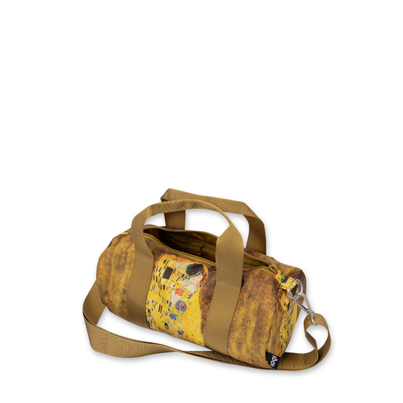 Borsa da viaggio/Weekender mini "Gustav Klimt - The Kiss Recycled" cm 30x15