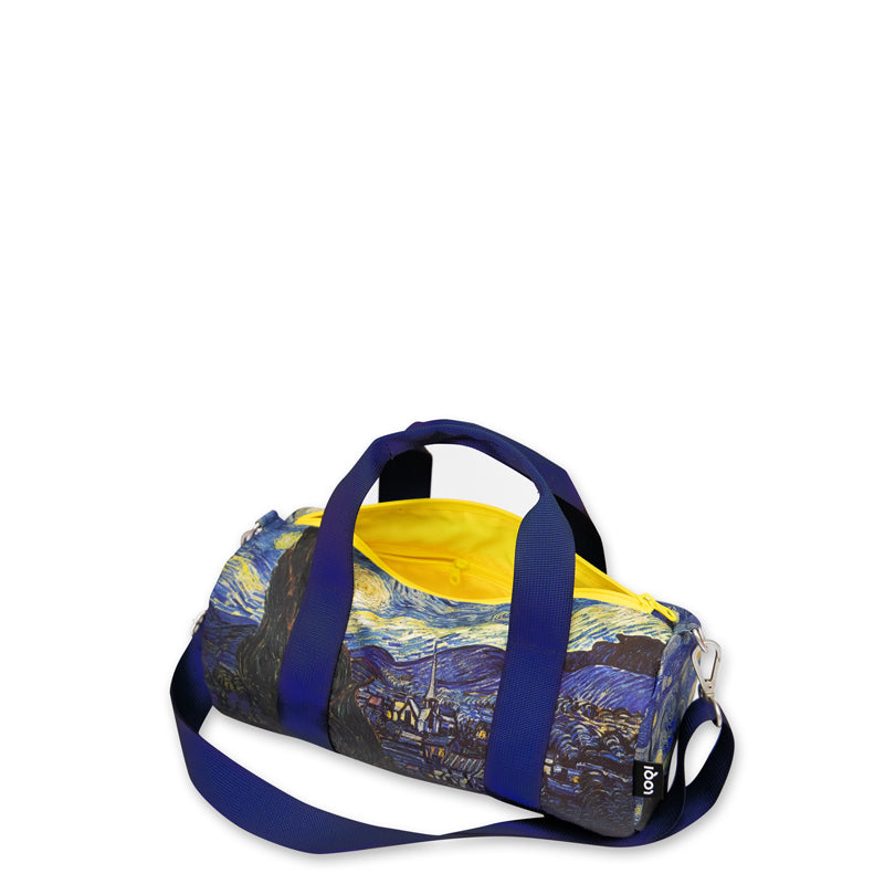 Borsa da viaggio/Weekender mini "Vincent van Gogh - Starry Night Neon Yellow Recycled" cm 30x15