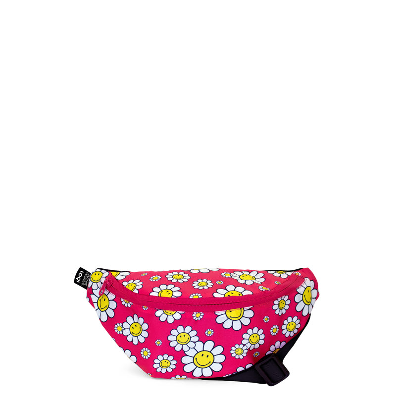 Marsupio/Bum Bag "Smiley - Flowers Raspberry Recycled" cm 30x14