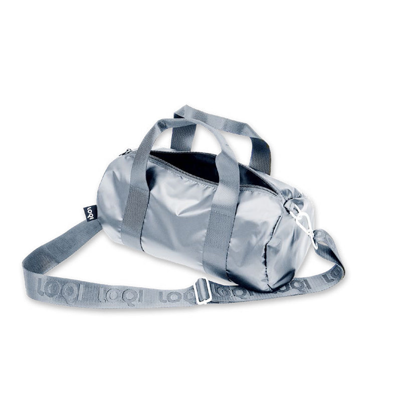 Borsa a tracolla "Metallic - Silver" cm 20x10x10