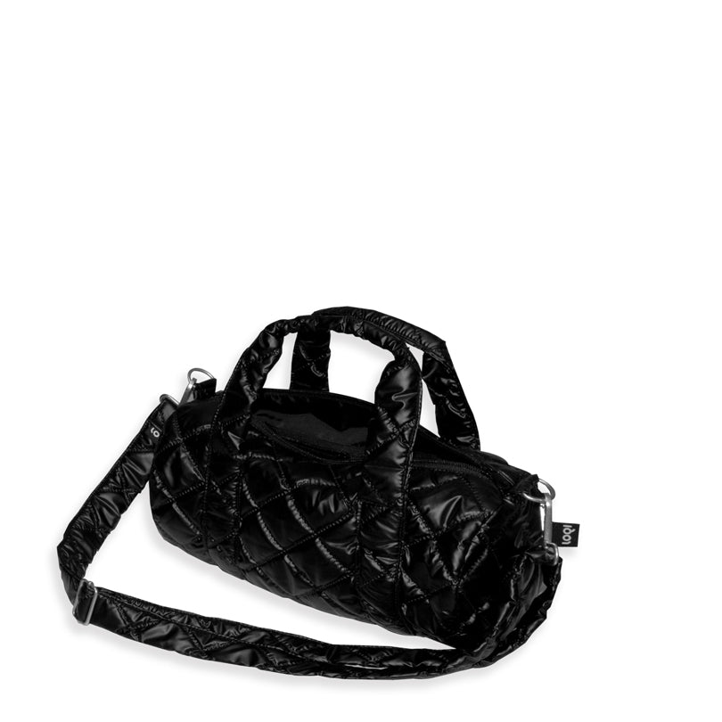 Borsa da viaggio/Weekender mini "Metallic - Black Puffy" cm 30x15