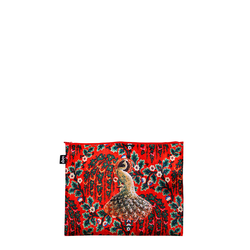 Zip pocket "Decorative Art - Tapestry Tea Rose, Toile de Jouy Juggler, Peacock Power", confezione assortita da 3 pezzi cm 13-25X23-32