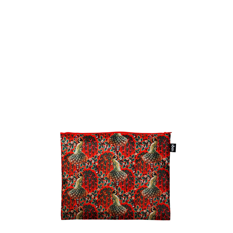 Zip pocket "Decorative Art - Tapestry Tea Rose, Toile de Jouy Juggler, Peacock Power", confezione assortita da 3 pezzi cm 13-25X23-32