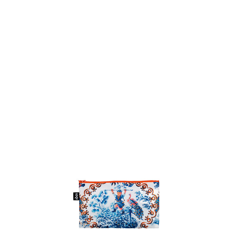 Zip pocket "Decorative Art - Tapestry Tea Rose, Toile de Jouy Juggler, Peacock Power", confezione assortita da 3 pezzi cm 13-25X23-32