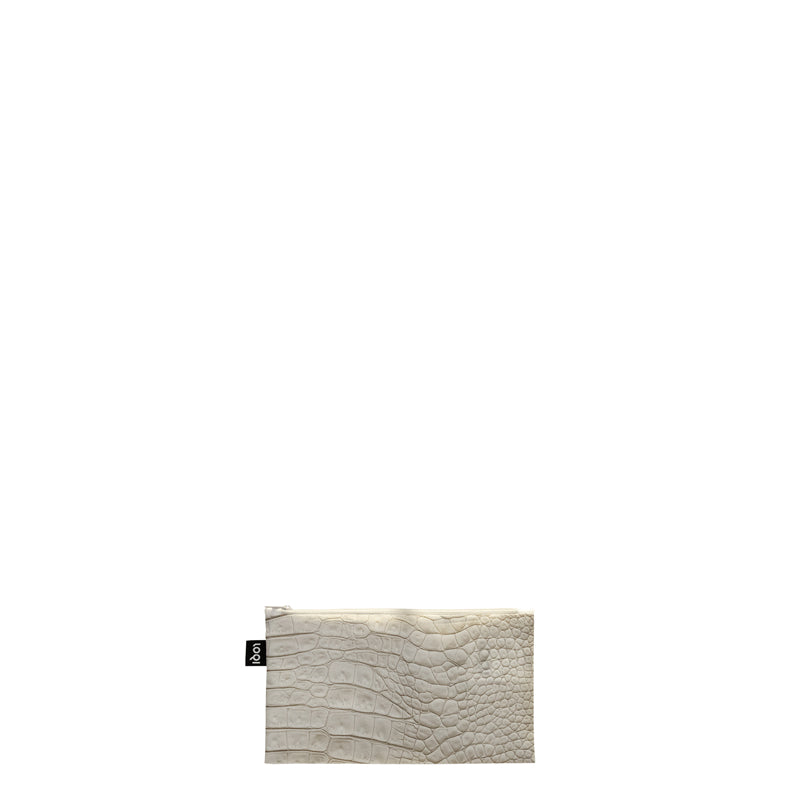 Zip pocket "Crocodile - Black, Red, White Recycled", confezione assortita da 3 pezzi cm 13-25X23-32