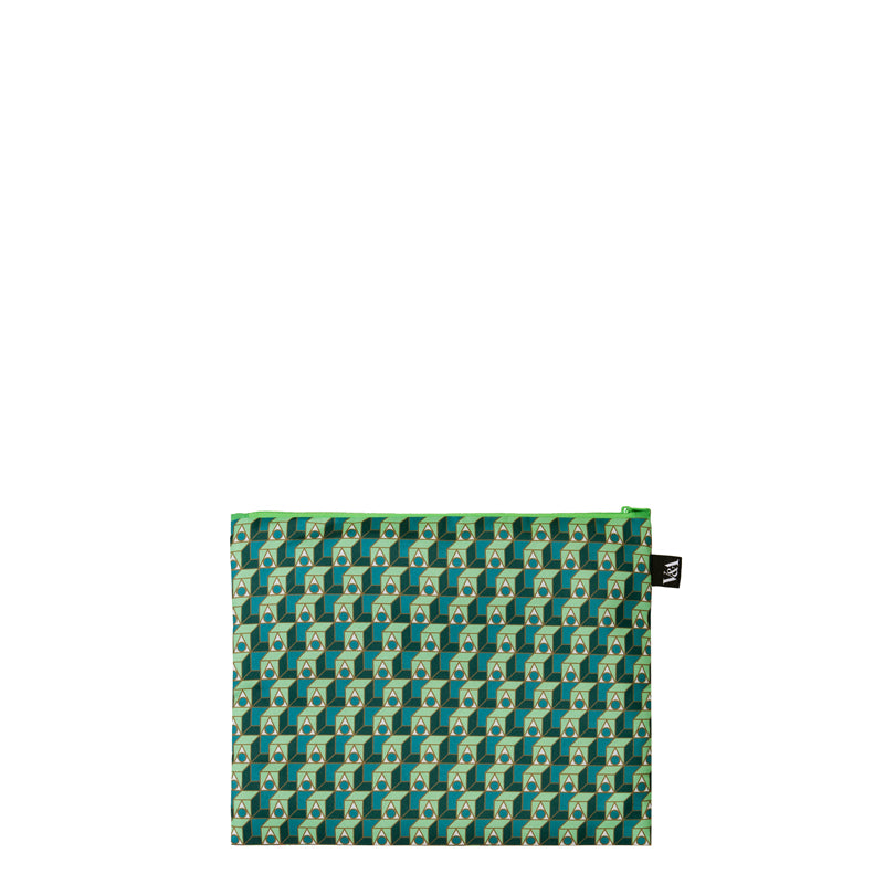 Zip pocket "Nigel Quiney - Carnival 3, Typhoon3 and Bullseye 3", confezione assortita da 3 pezzi cm 13-25X23-32