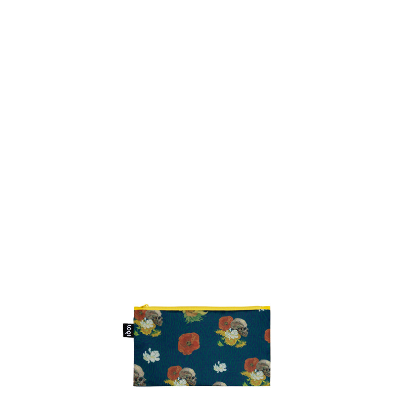 Zip pocket "Vincent Van Gogh - Skull", confezione assortita da 3 pezzi cm 13-25X23-32
