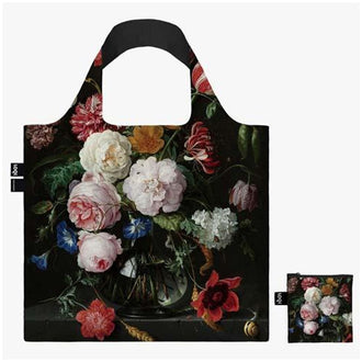 Borsa spesa "Still Life with Flowers -Jan Davidsz de Heem Recycled" cm 50x42/69