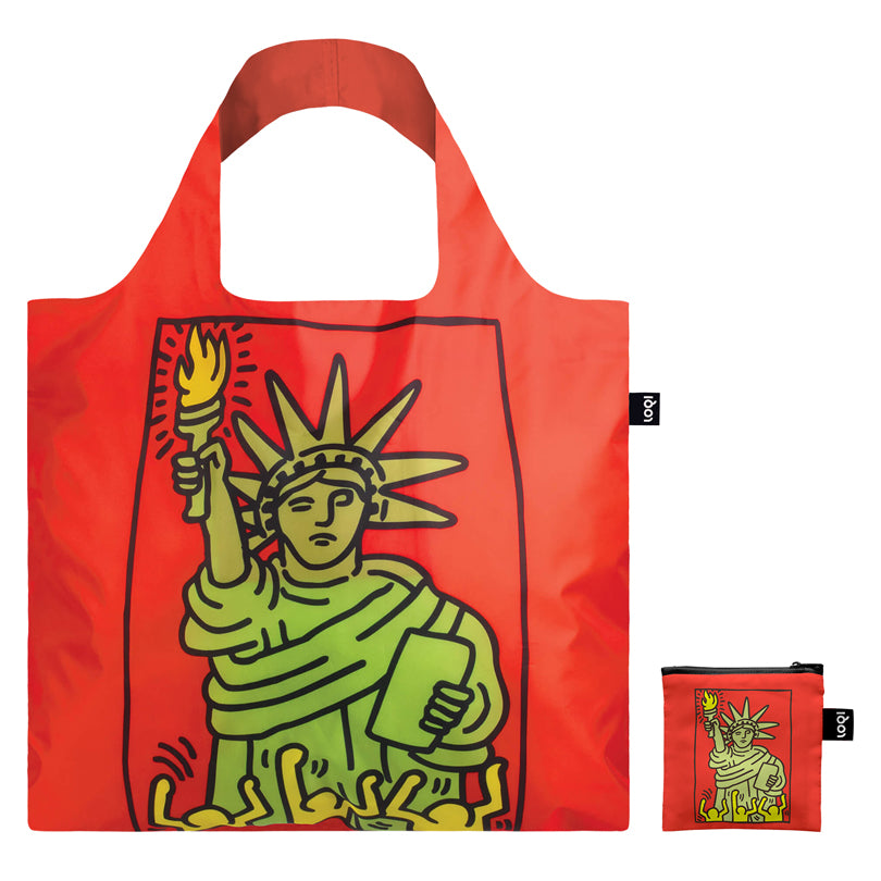 Borsa spesa "Keith Haring - New York Recycled" cm 50x42/69