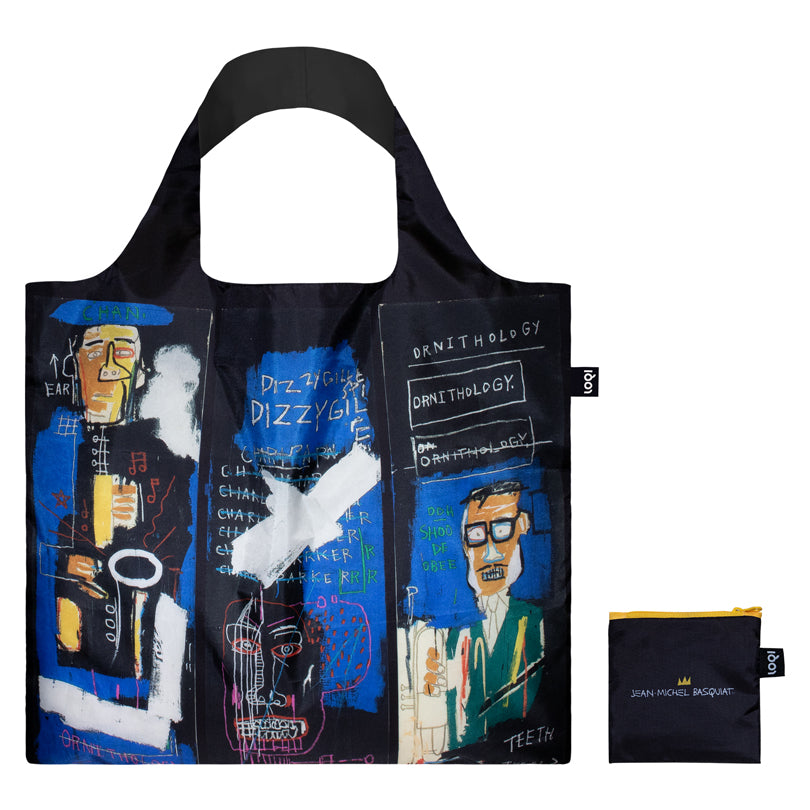 Borsa spesa "Jean-Michel Basquiat - Horn Players Recycled" cm 50x42/69