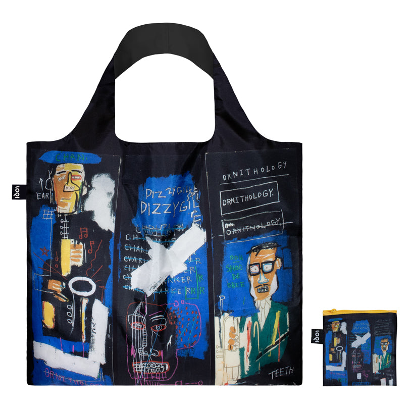 Borsa spesa "Jean-Michel Basquiat - Horn Players Recycled" cm 50x42/69