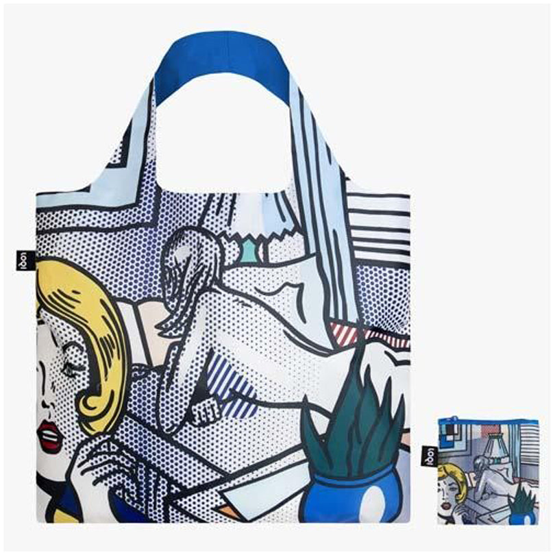 Borsa spesa "Roy Lichtenstein - Roommates Recycled" cm 50x42/69