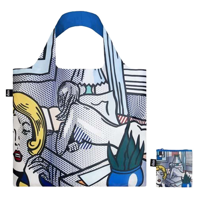 Borsa spesa "Roy Lichtenstein - Roommates Recycled" cm 50x42/69