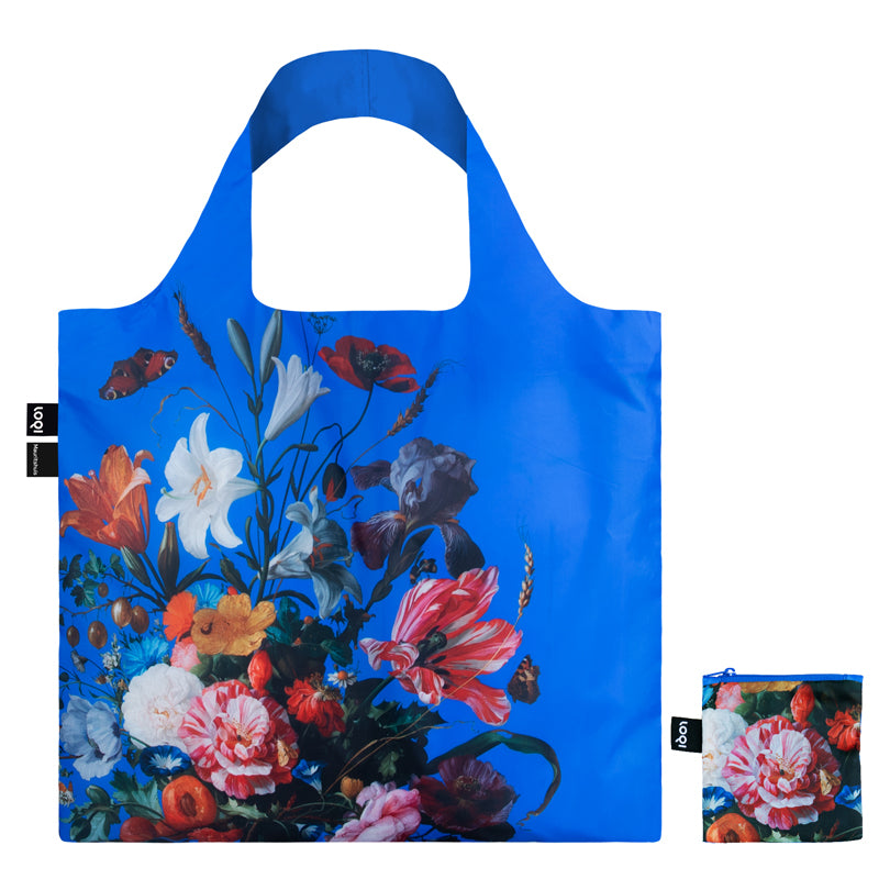 Borsa spesa "Jan Davidsz De Heem - Vase of Flowers" cm 50x42/69