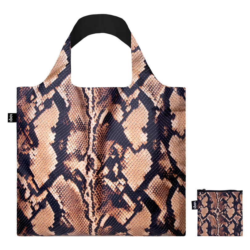 Borsa spesa "Snake -Brown" cm 50x42/69