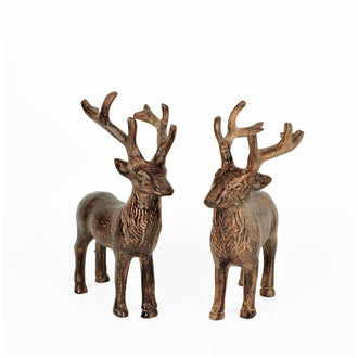 Cervo in piedi, confezione 2 pezzi cm 17X8X22