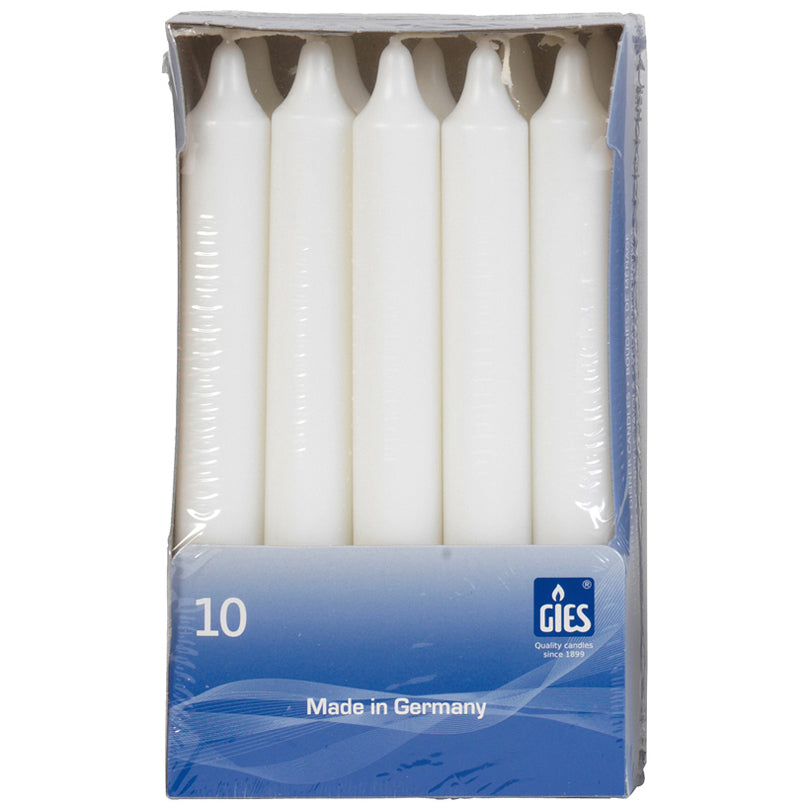 Candela da tavola confezione da 10 pezzi CM 2,15X18