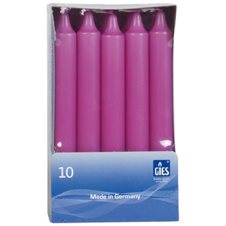 Candela da tavola confezione da 10 pezzi CM 2,15X18