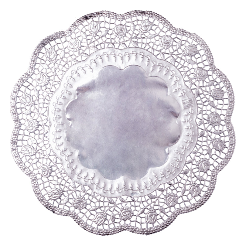 Centrino sottotorta "Rose", confezione 4 pezzi cm Ø36