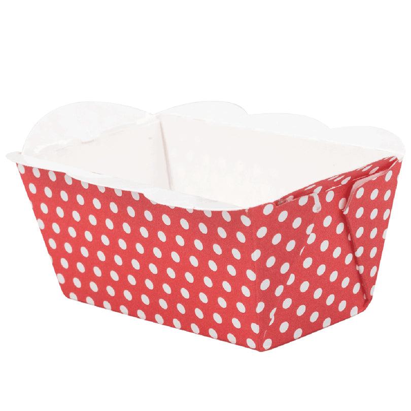 Stampo Plumcake mini "Punti", confezione 10 pezzi cm  7x4x4/ml 170