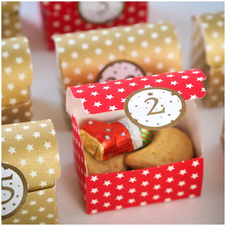 Calendario dell'avvento Baule, 48 pezzi cm  7x4,5x5,5