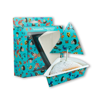 Kit stampo a forma di fetta di torta Pirata, 27 pezzi ml 180/cm  11x7,5x3,