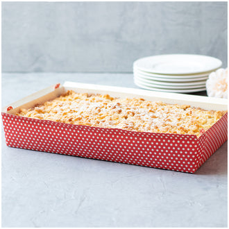 Stampo/Teglia cottura rettangolare "Puntini", confezione 2 pezzi l 2,4/cm 28,5x18,5x5