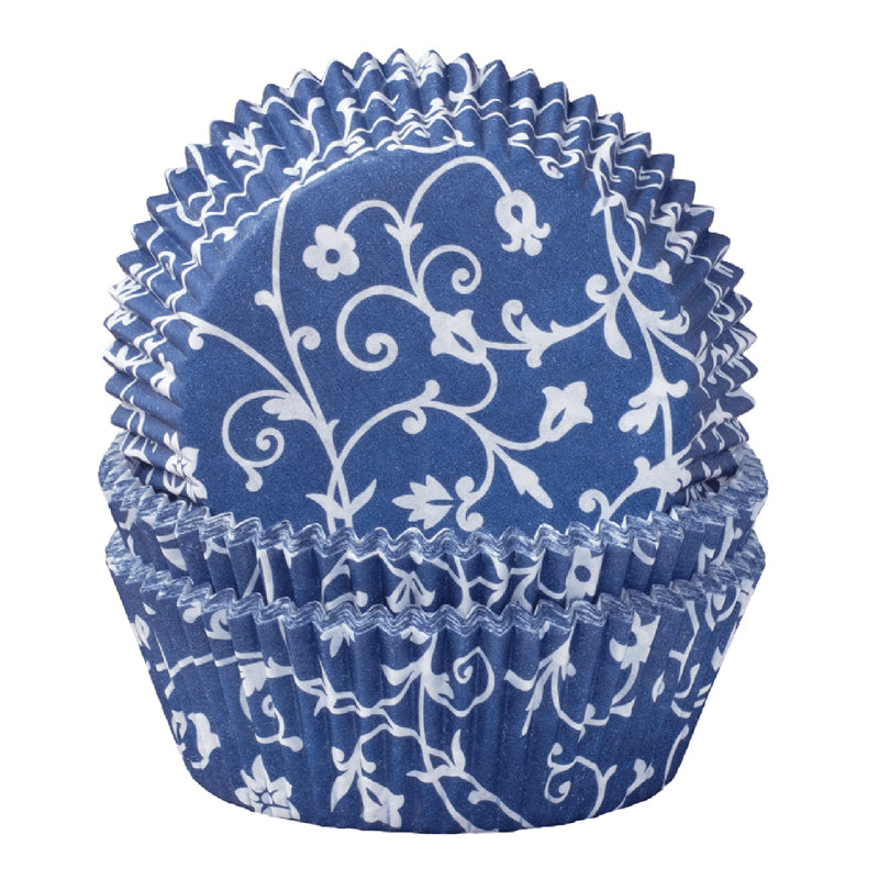 Pirottini Muffin/Cupcake "Classico Blu", confezione 60 pezzi cm Ø5x2,5